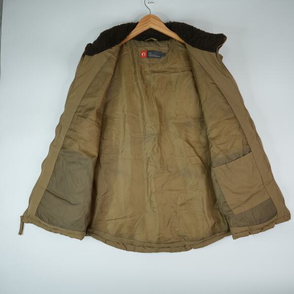 The American Outdoorsman Puffer Vest Mens XL Brown Fleece Western Gorpcore - Picture 3 of 7